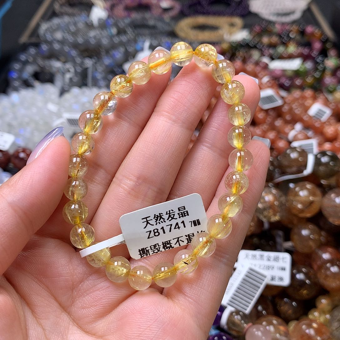 水晶手链未镶嵌，