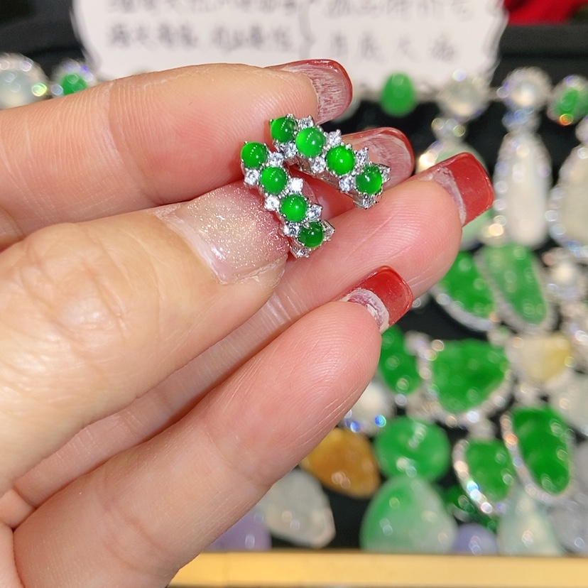 【闪购商品】未镶嵌翡翠耳饰天然翡翠