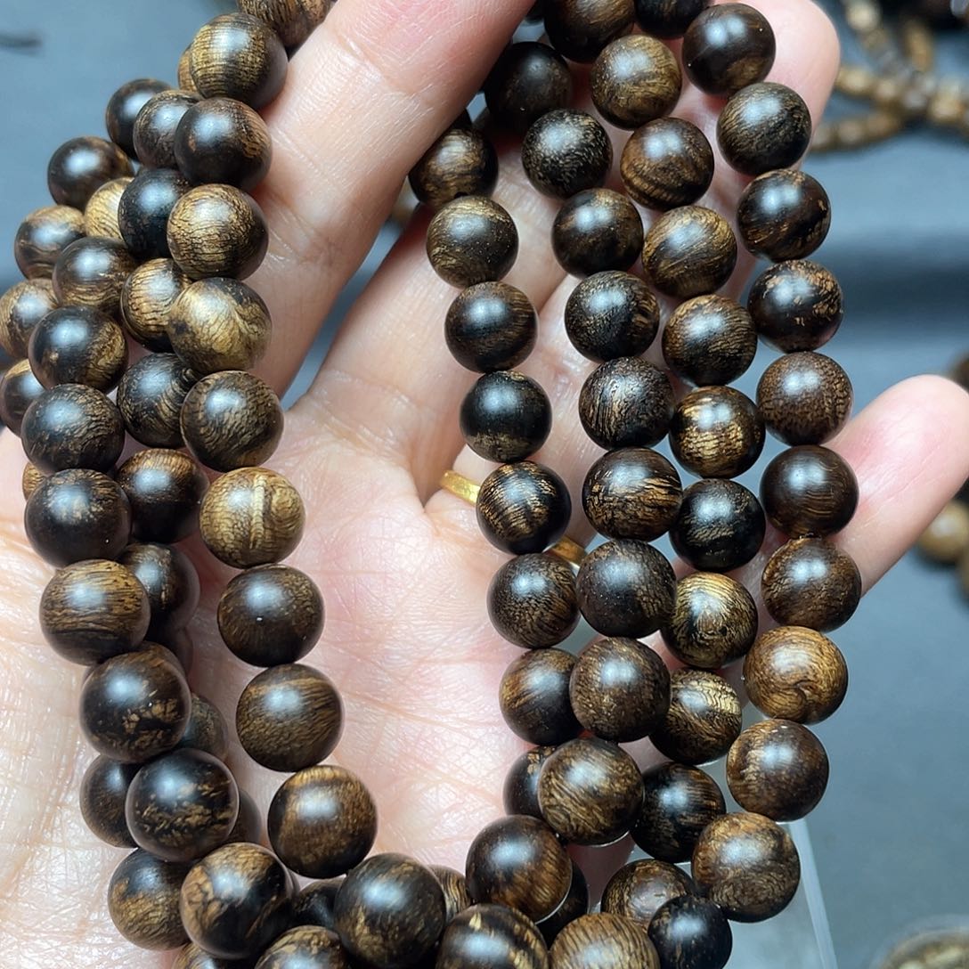 沉香手串用****6白棋瘤疤0.8