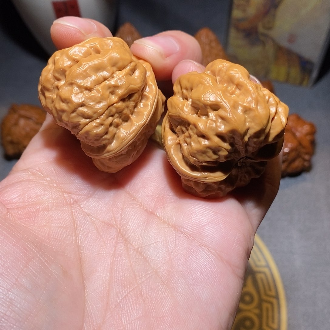 把件文玩核桃全品无修38尺怀柔蛤蟆头