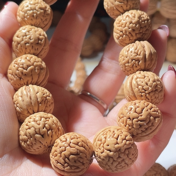 我***的桃核吊坠桃核手串绣球21