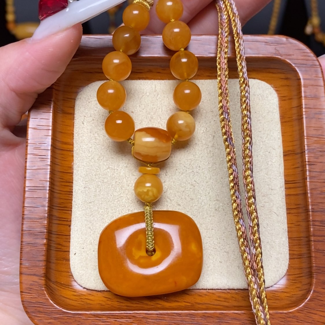 【闪购商品】未镶嵌颈饰蜜蜡项链