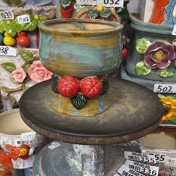 粗陶材质多肉花盆