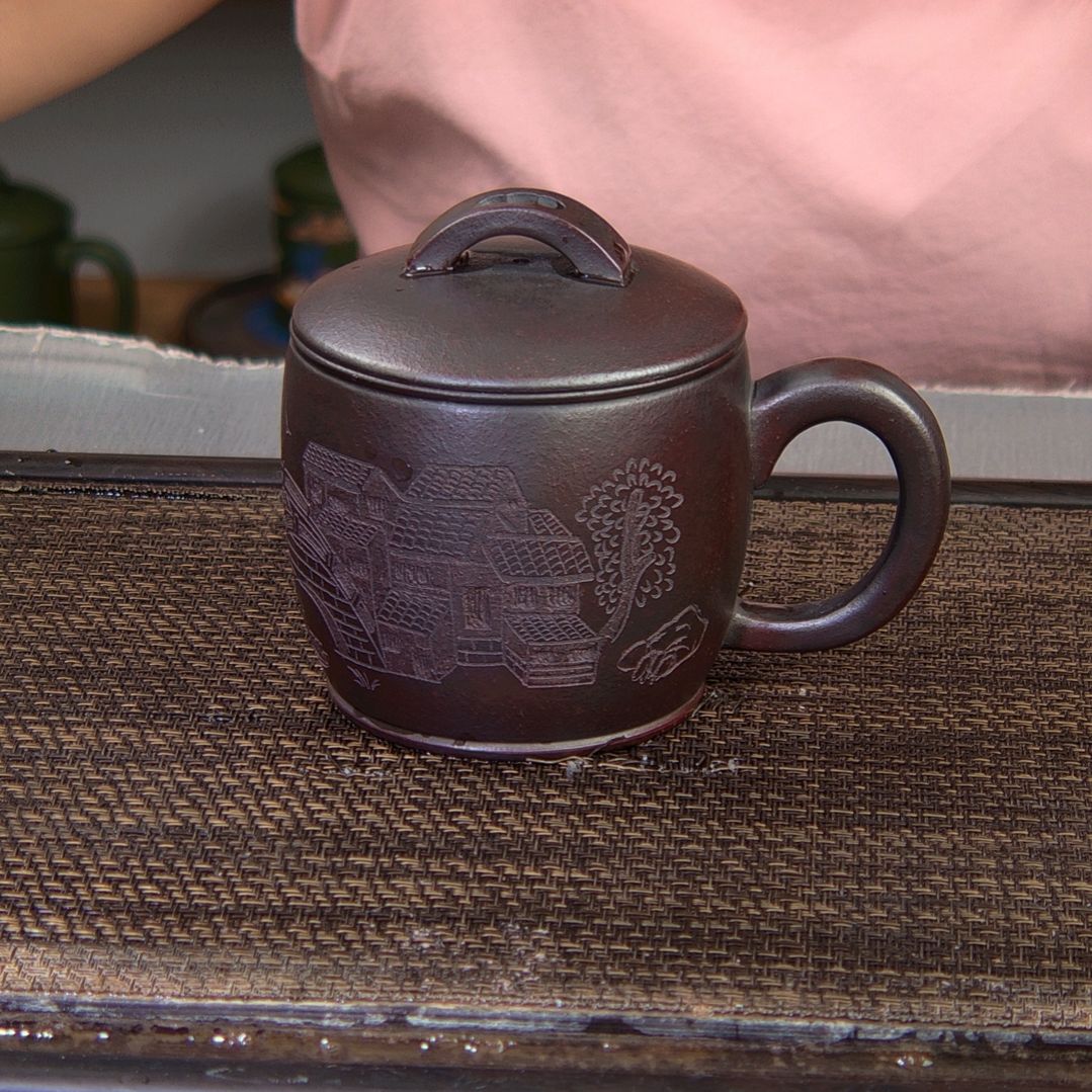 茶杯紫砂高货放漏