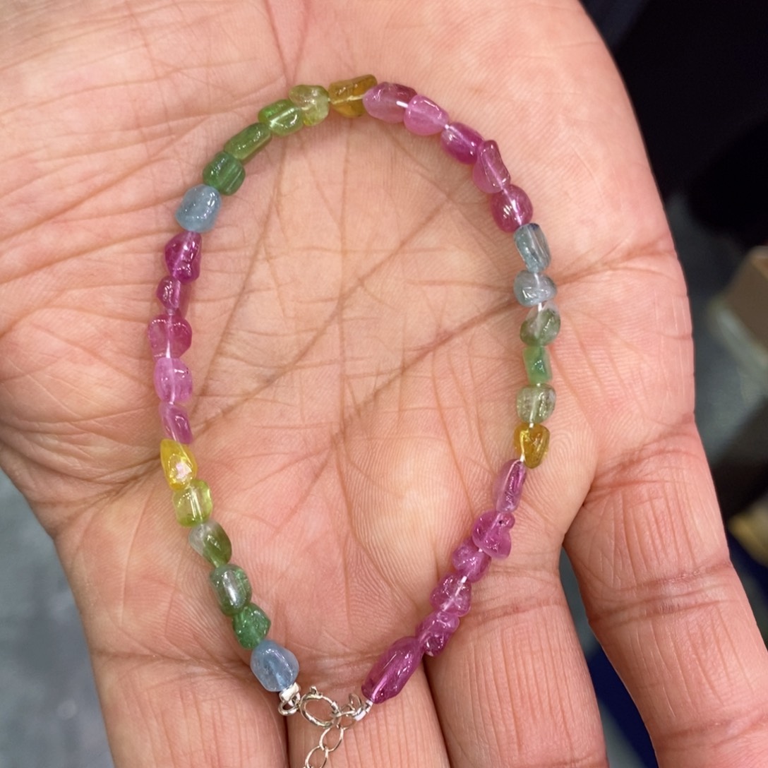 碧玺手链未镶嵌多样性发货 拍一发一