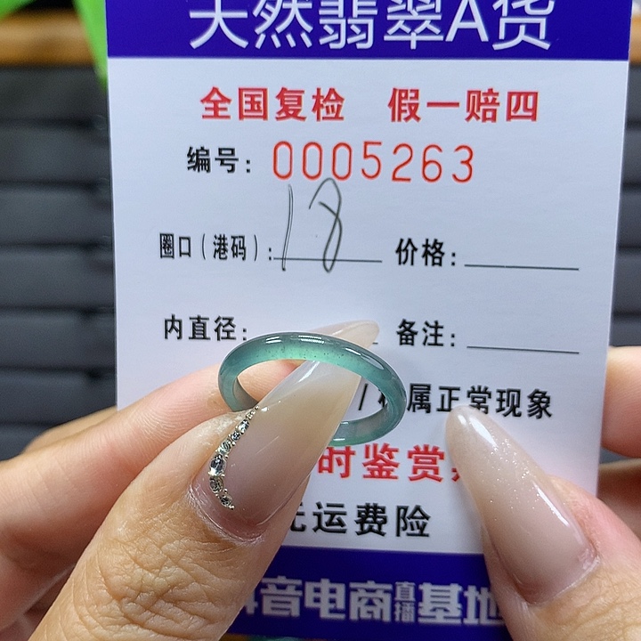 翡翠戒圈未镶嵌     5263