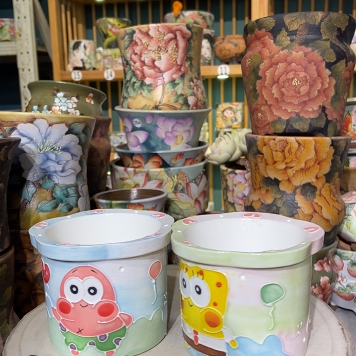 红陶景德镇艺术手绘作品