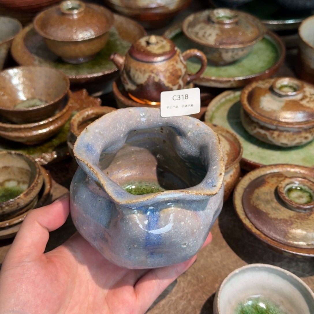 C318微瑕破碎感泥料非柴烧跑单禁拍