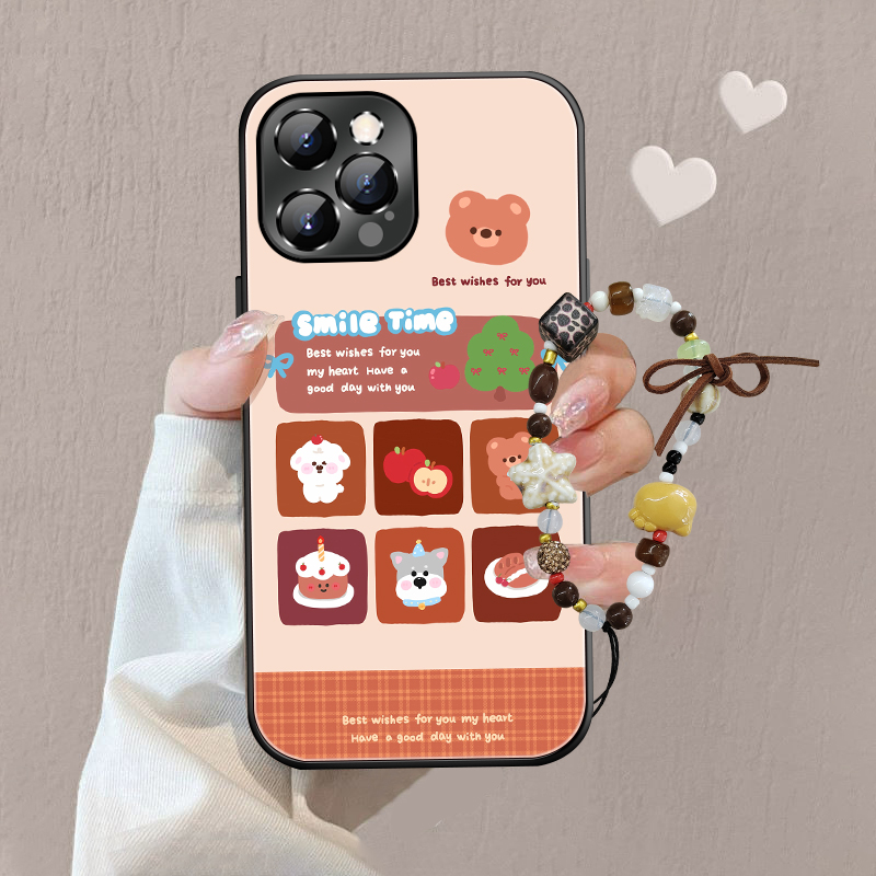 【适用苹果/华为/荣耀/OPPO/VIVO/小米】卡通美食动物磨砂手机壳