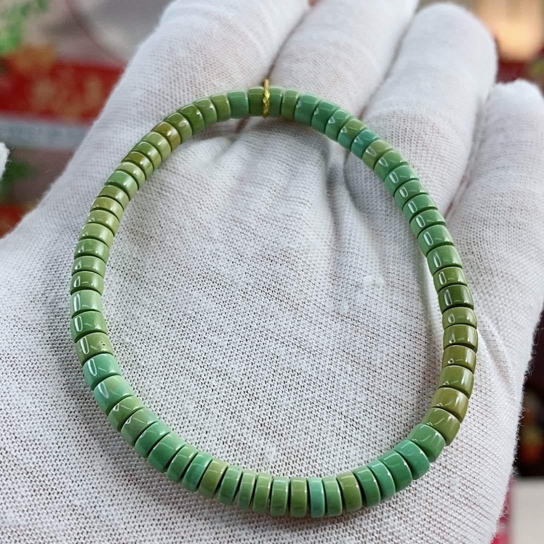 绿松石珠宝奇石未镶嵌4mm