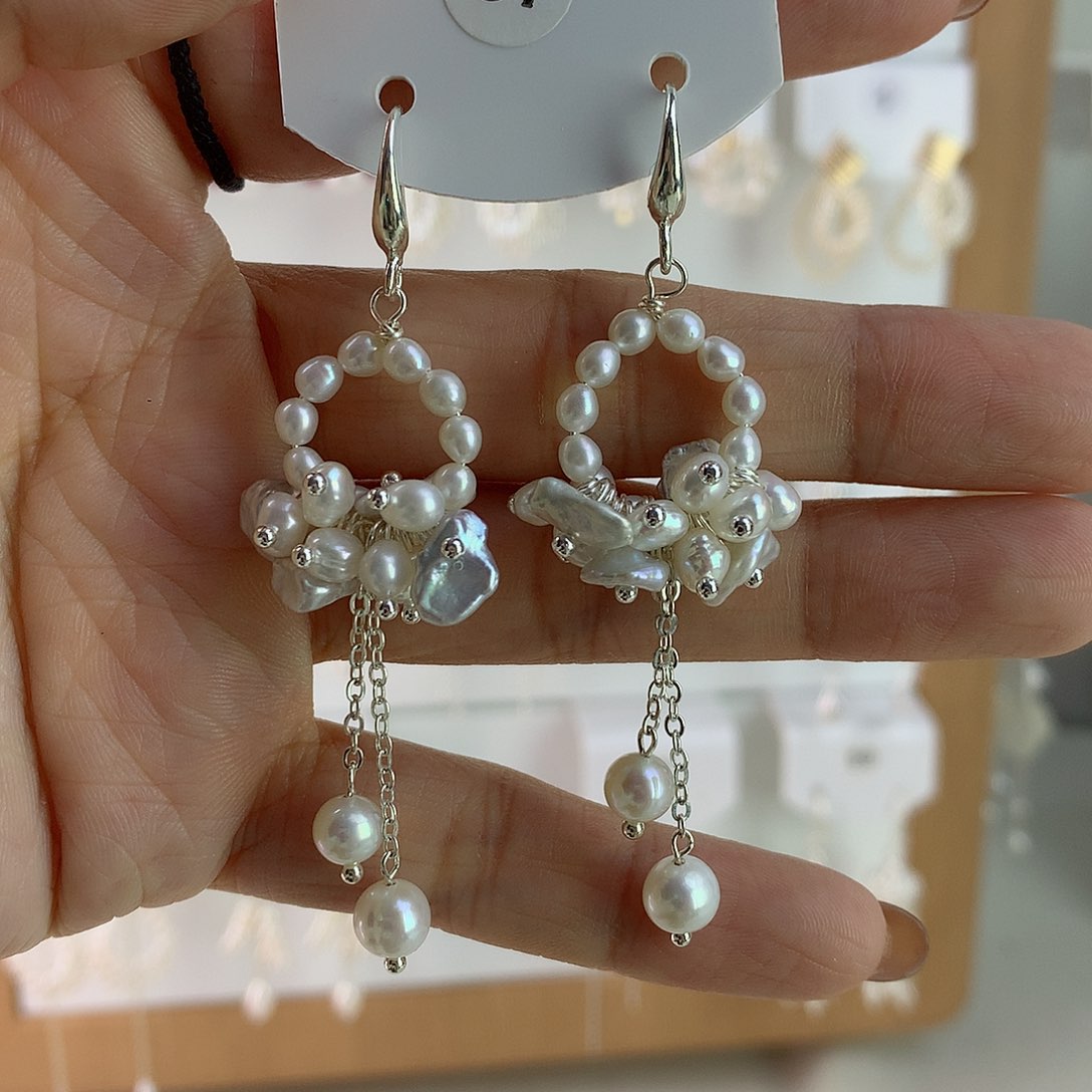 未镶嵌耳饰淡水珍珠