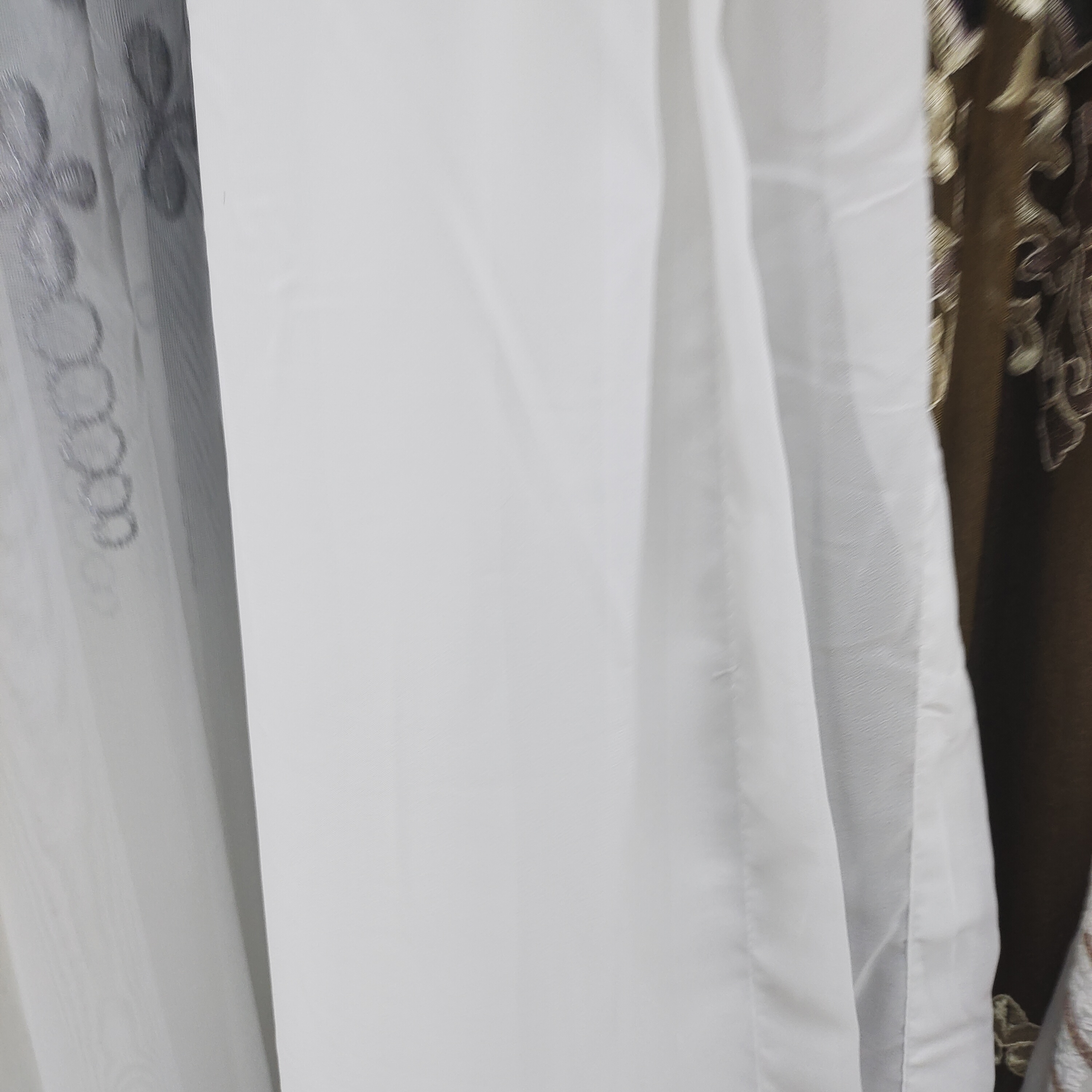 9207白色金刚纱帘宽4.2米一片高度2.72米钩款