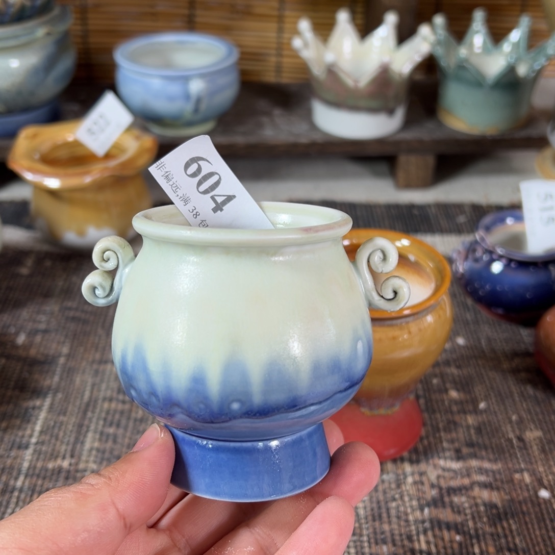 红陶景德镇手工花盆