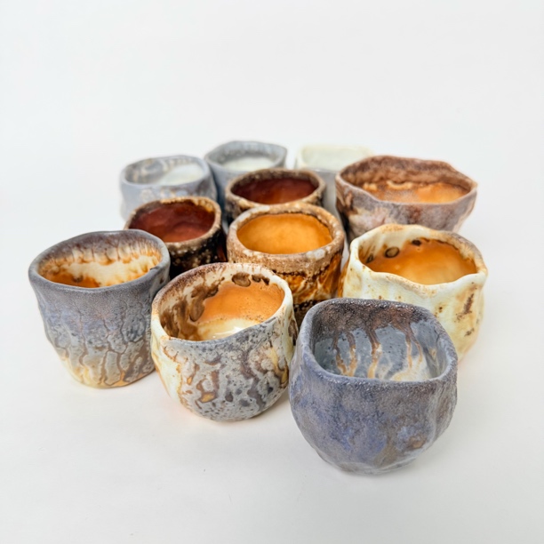  翰林柴窑｜柴窑裸烧 无釉落灰 手捏杯 新店福利 多款可选