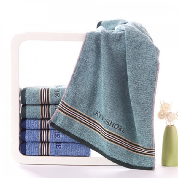 金号毛巾正品纯棉深色缎档男士面巾柔软吸水家用中长款