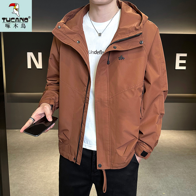 TUCANO/啄木鳥秋季新款连帽夹克男士痞帅潮流时尚休闲上衣外套男