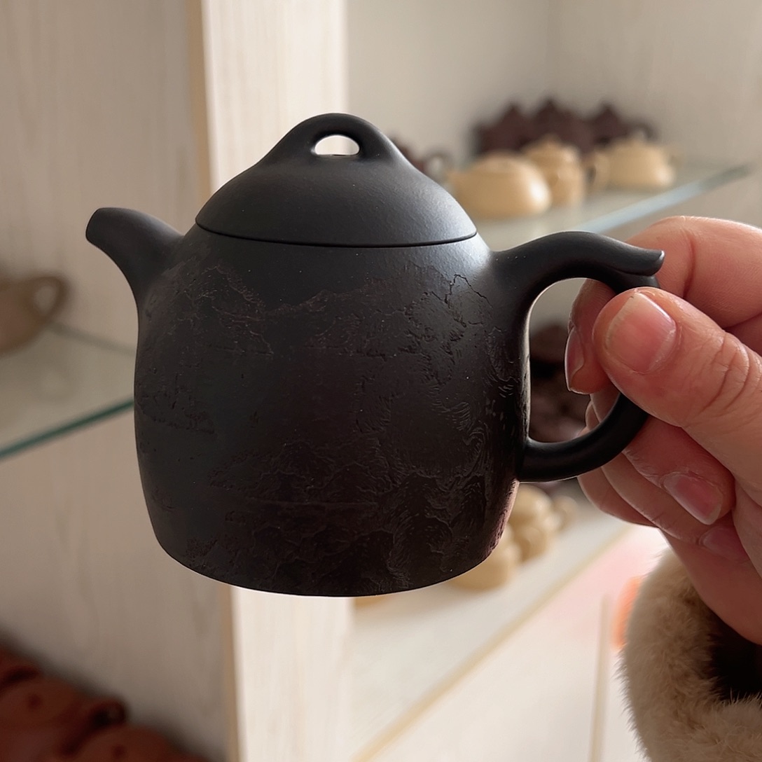 紫砂茶壶黄龙山底槽青280