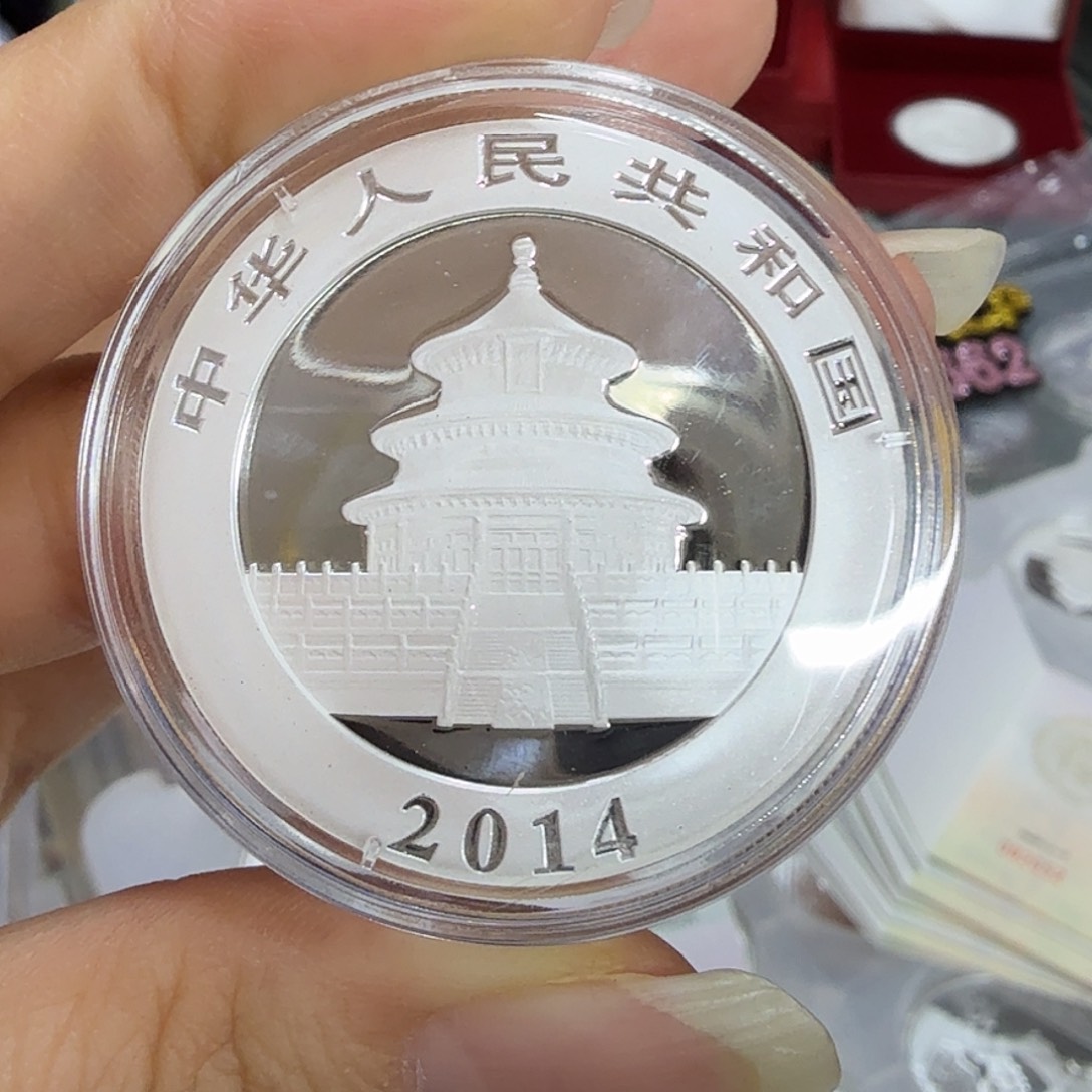 纯银2014银猫一枚，按图发货