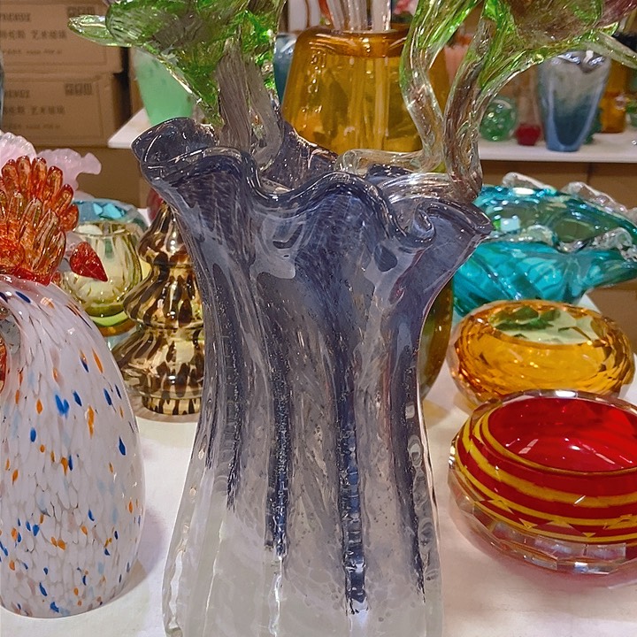 无铅玻璃琉璃花瓶高31口16