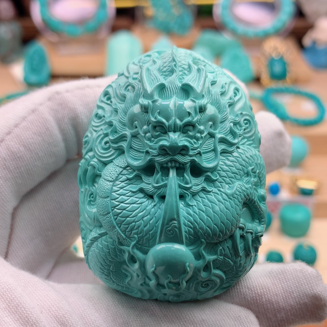 绿松石珠宝奇石未镶嵌