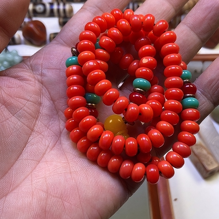 玛瑙/玉髓合金颈饰三姑娘