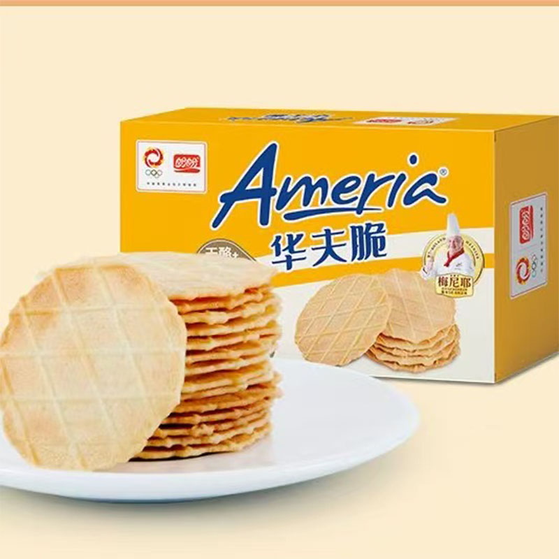 【保质期至2026-07-25】盼盼 华夫脆饼（黄油味）200g*4盒