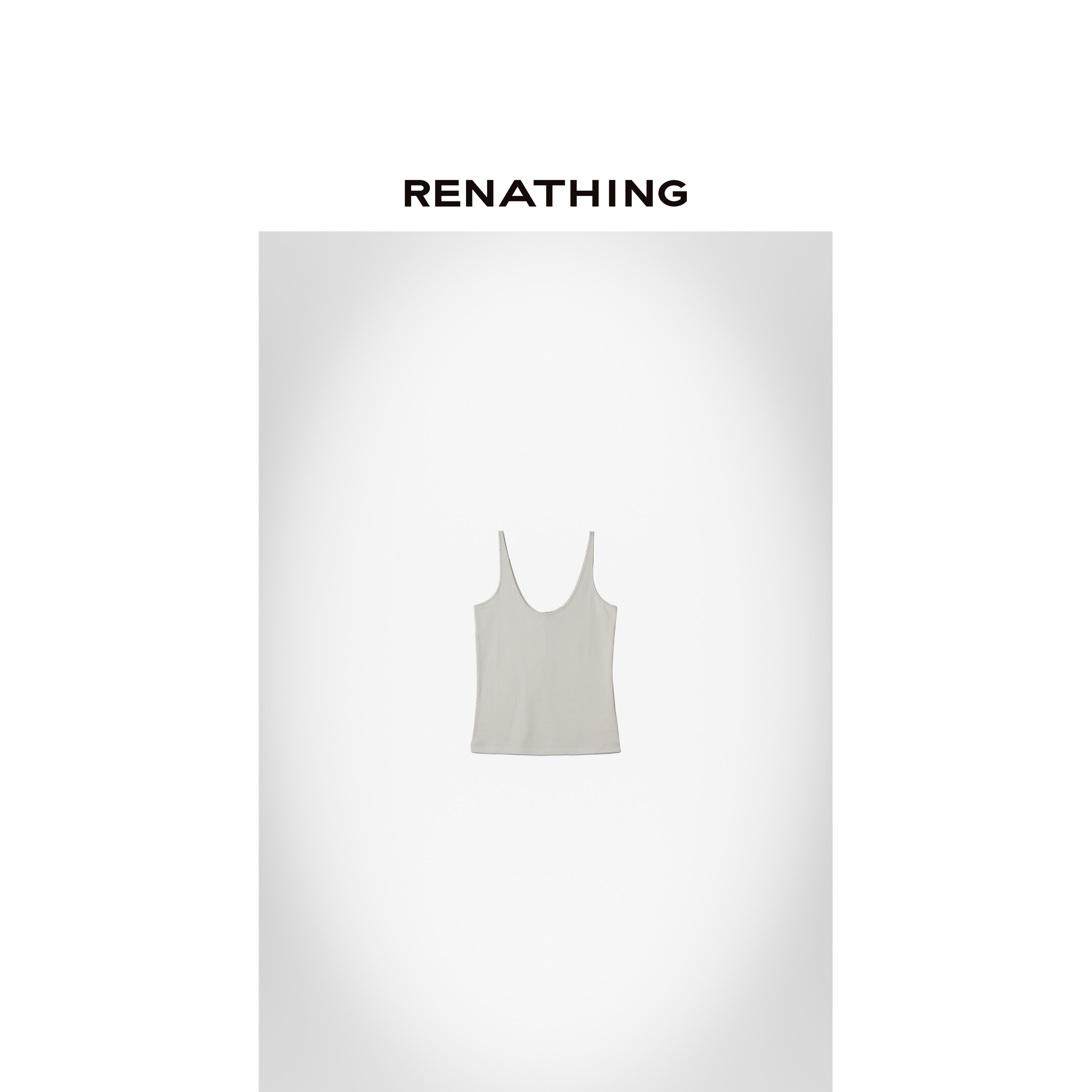 【RENATHING】基础宽松小圆领吊带背心