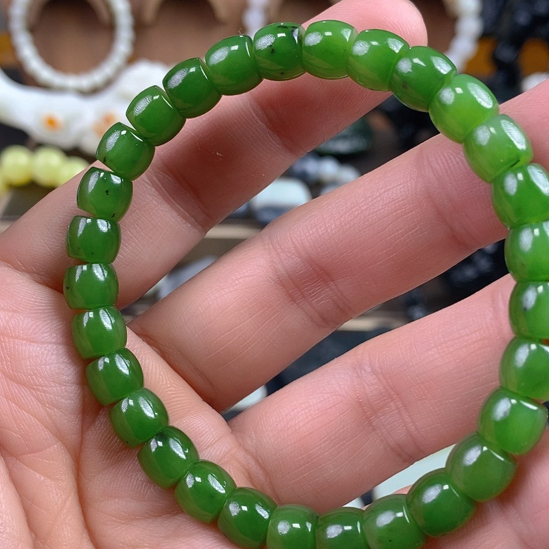 未镶嵌手链和田玉（糖玉）卡8