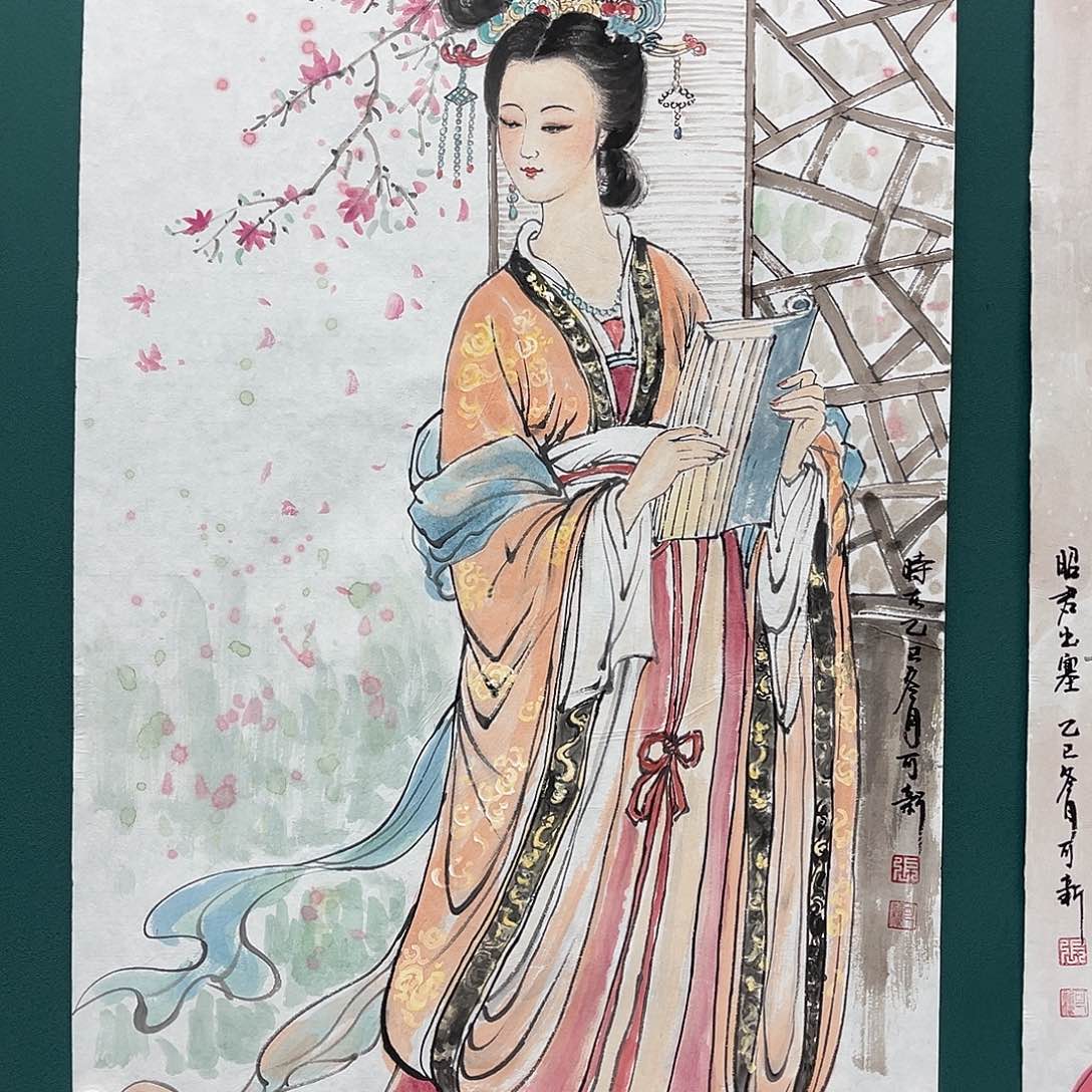 国画艺术家真人手绘