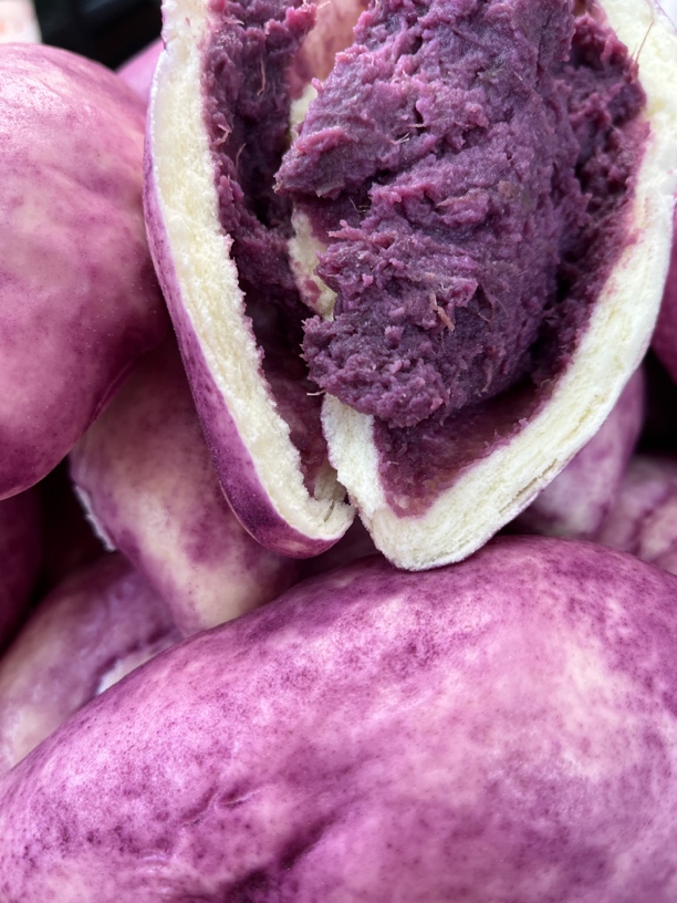 纯牛奶紫薯包（新鲜紫薯蒸制）