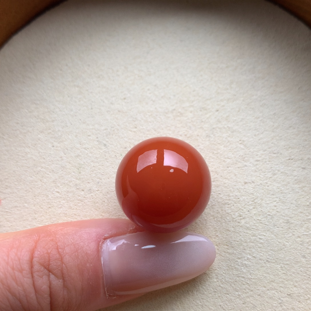 南红玛瑙未镶嵌保山天然原矿南红19mm+单珠