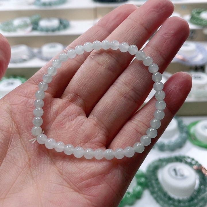 翡翠未镶嵌手链手串卡4+