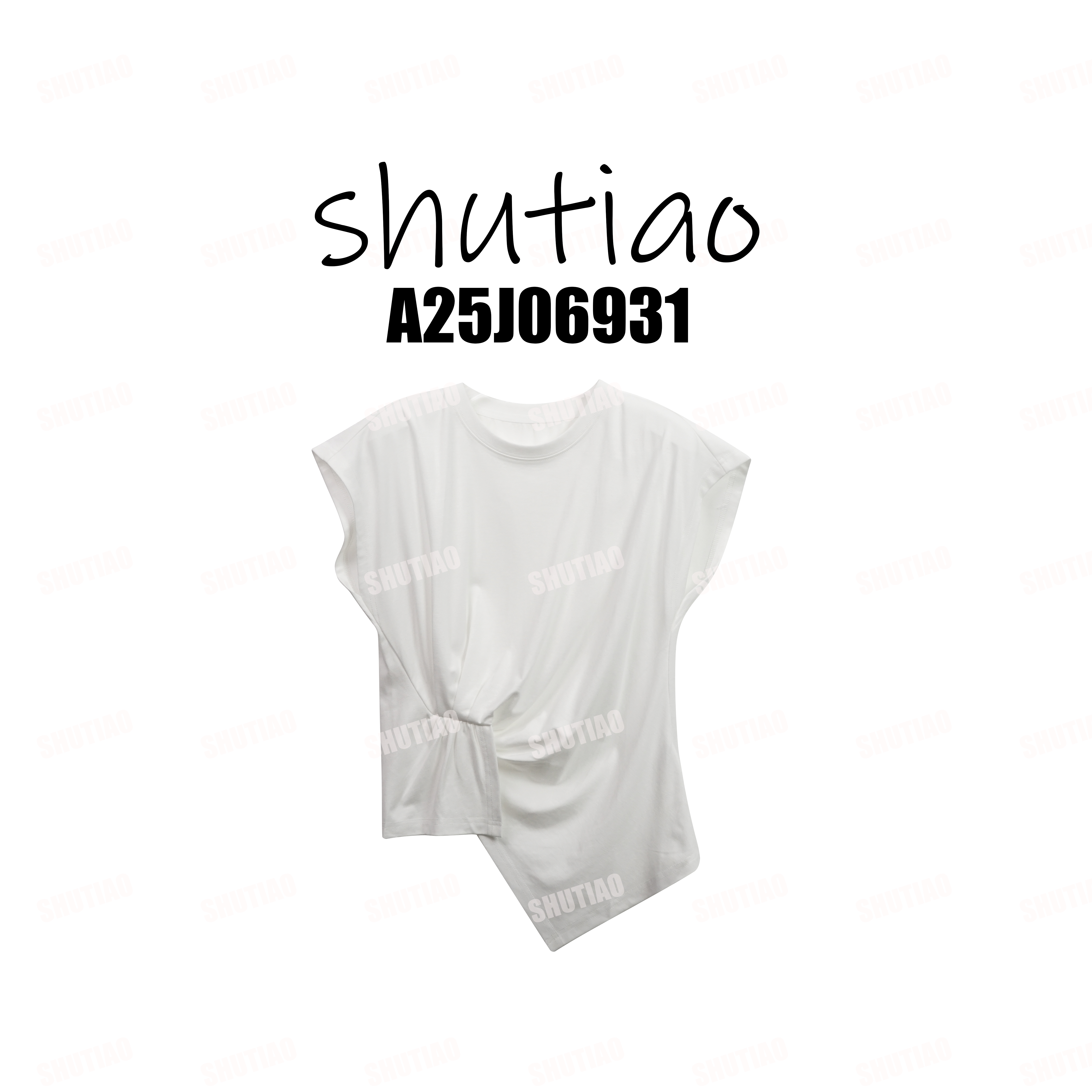 【SHUTIAO】2025冬季：新款小众设计款T恤A25J06931