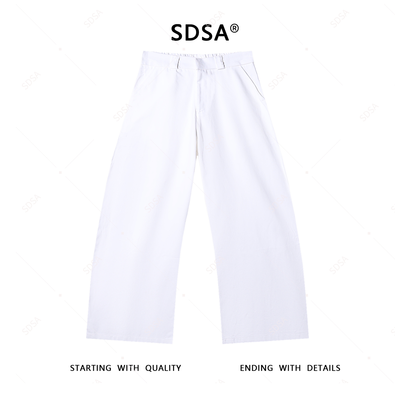 SDSA男士新款轻奢痞帅男装直筒裤子休闲裤设计师秋季日系复古百搭