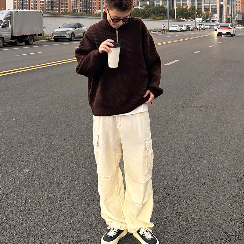 【中性工装长裤】工装长裤口袋宽松伞兵工装小个子中性