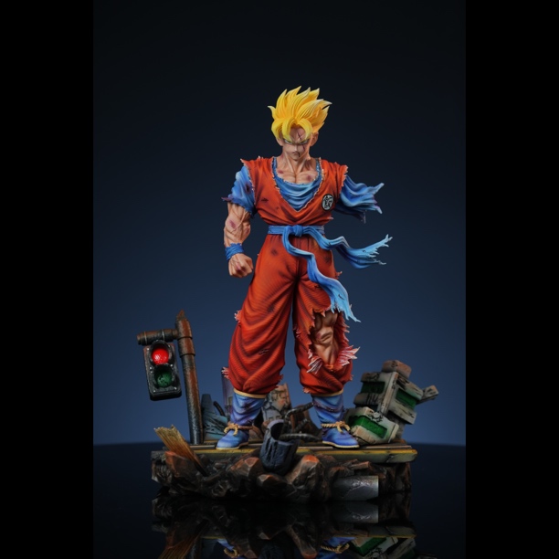 原模JW工作室 未来系列第一弹 未来悟饭 树脂雕像