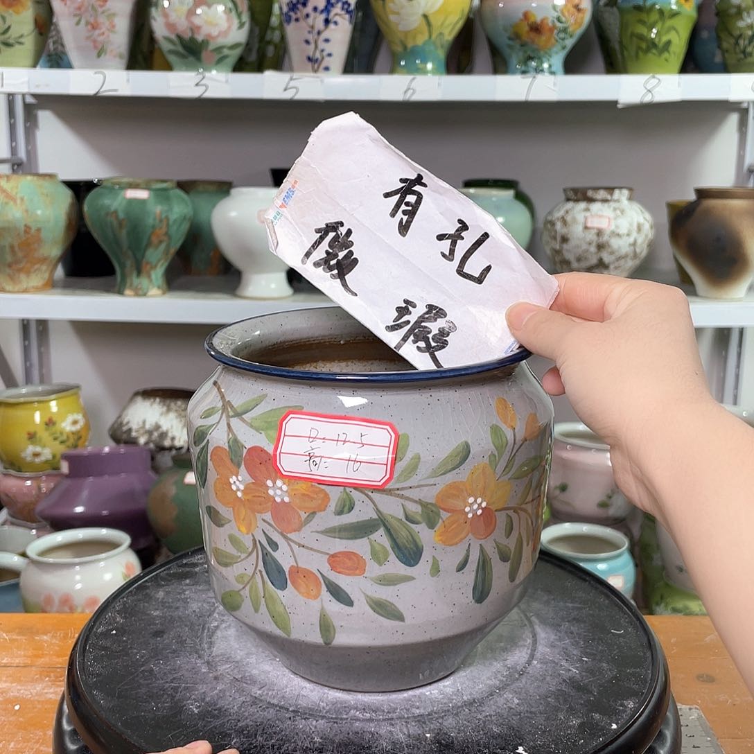 景德镇陶瓷花盆花器暇256