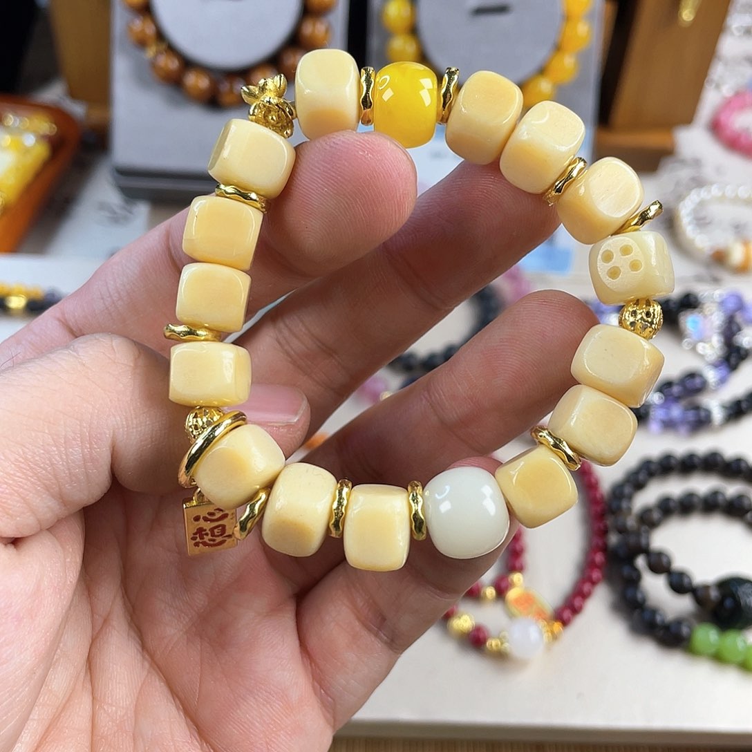 针钠钙石手饰银S925镀金镶嵌