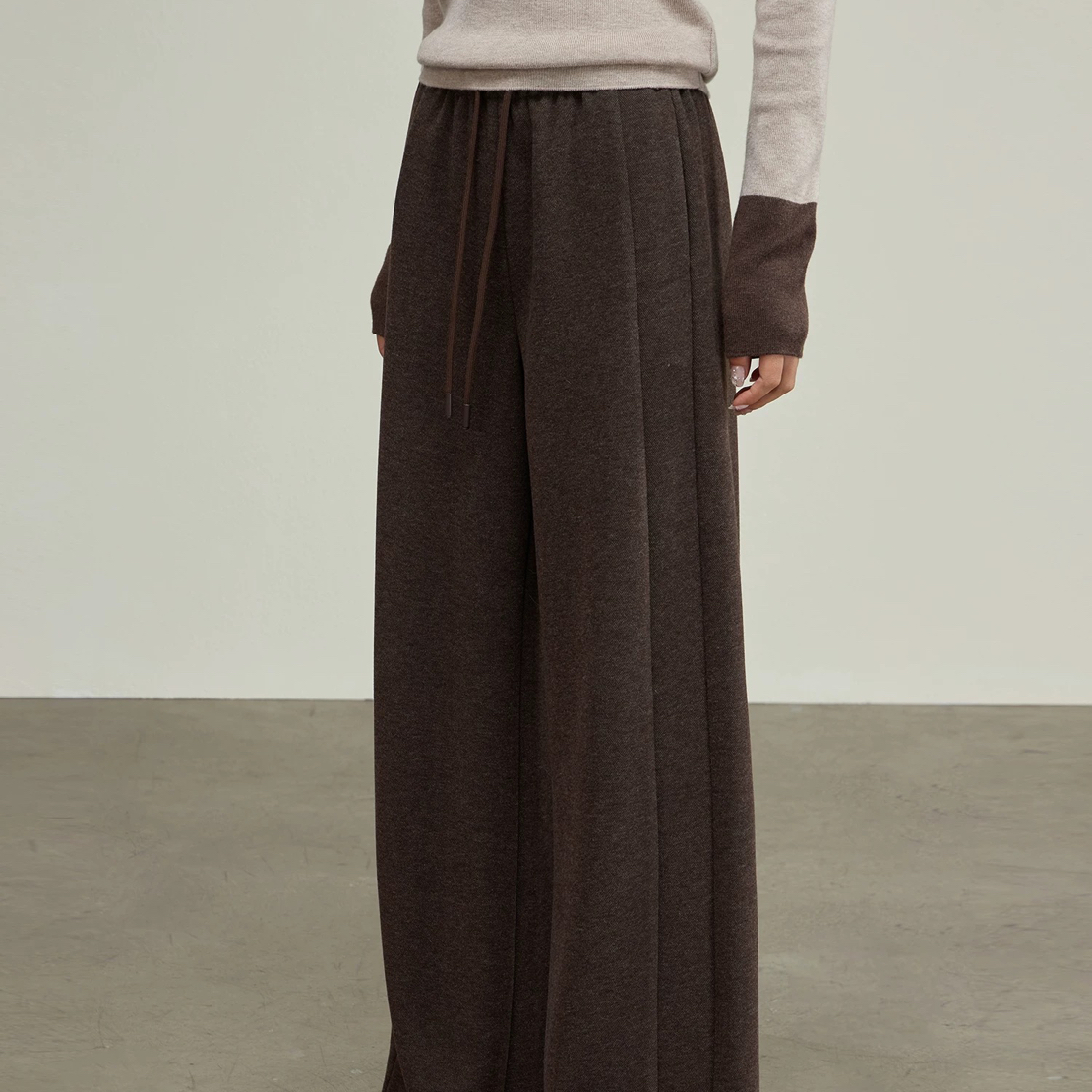 244285 慵懒风舒适百搭“阔腿休闲裤”