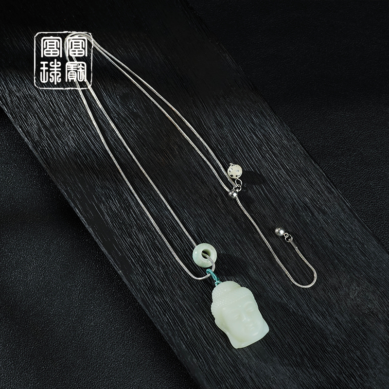 【静诉】富富珠宝 和田玉气质项链  （天然珠宝多样性发）