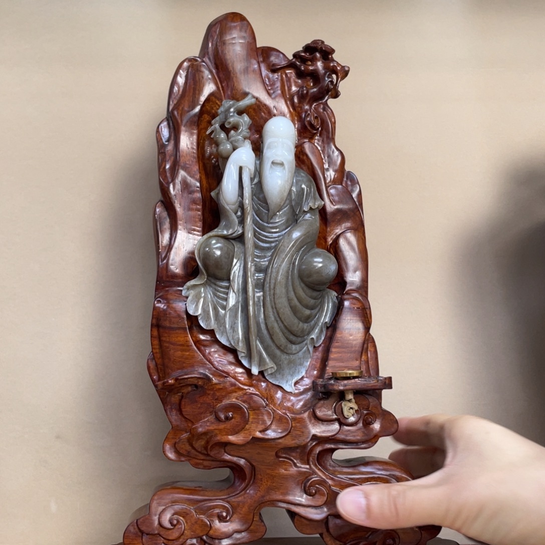 和田玉未镶嵌摆件