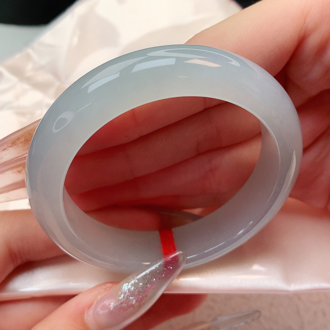 未镶嵌手镯翡翠正圈52