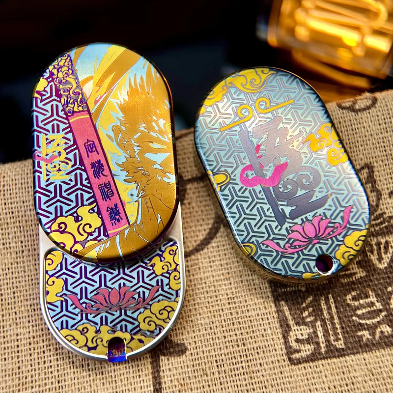 悟空钛律机械旋转律动密集棘轮推牌EDC玩具解压神器减压兔子律动