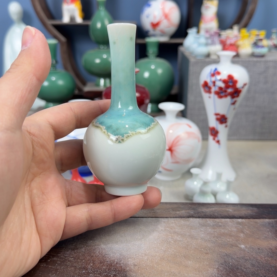 陶瓷手工小花器摆件