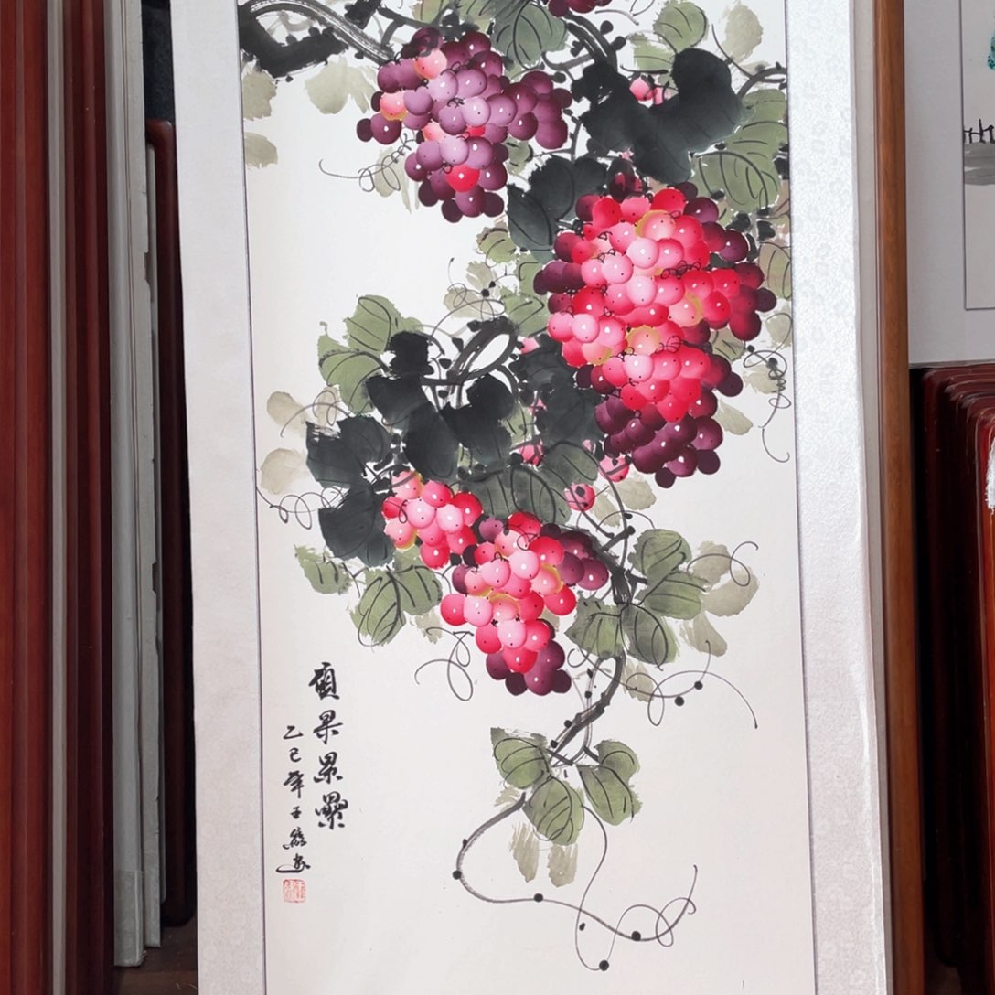 国画带框尺寸63*123厘米