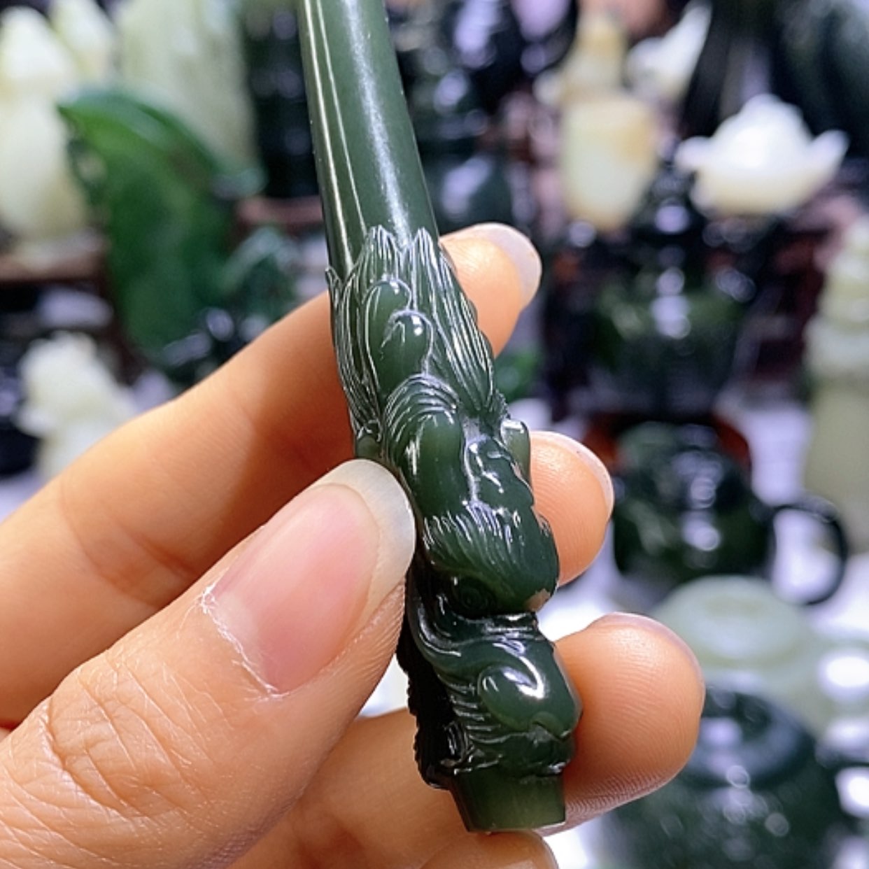 【闪购商品】和田玉未镶嵌摆件烟嘴