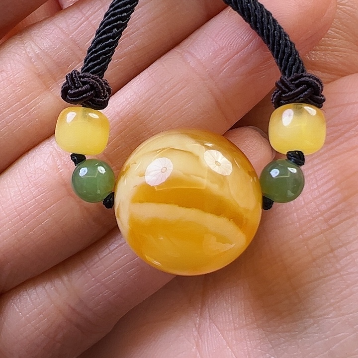 蜜蜡颈饰未镶嵌蜜蜡