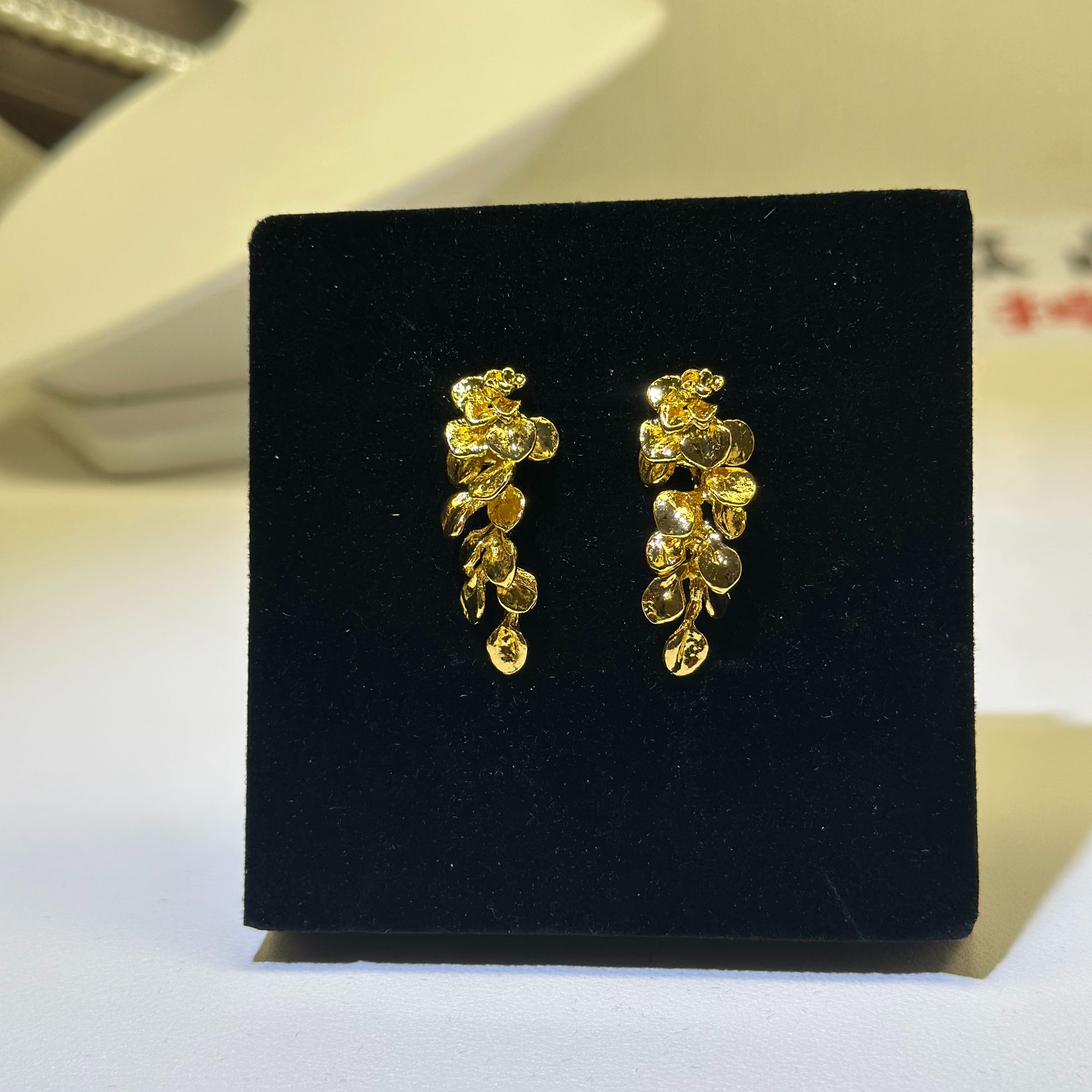 铜合金耳饰 手工气质时尚女士复古长款中古精美耳钉820