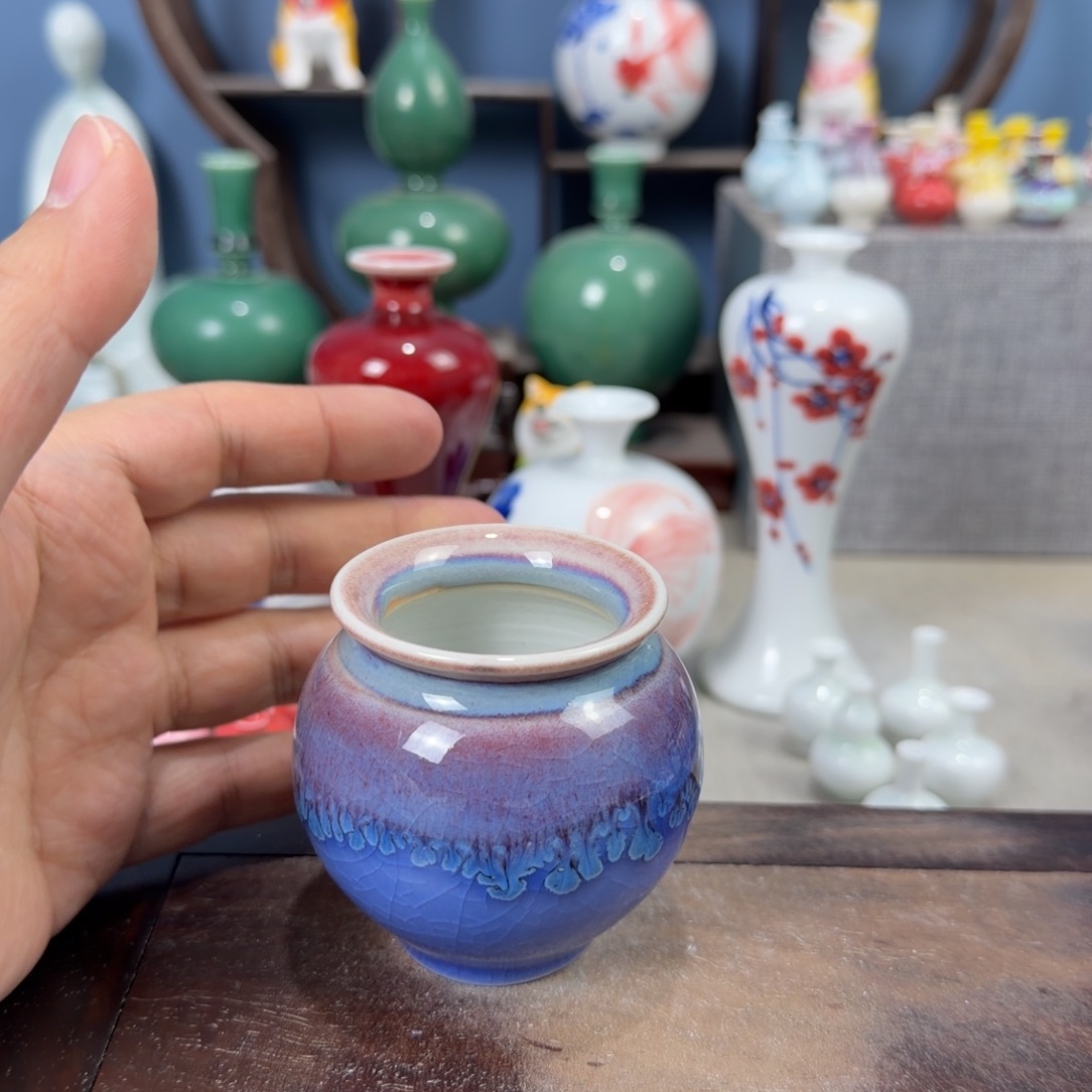 陶瓷手工小花器摆件