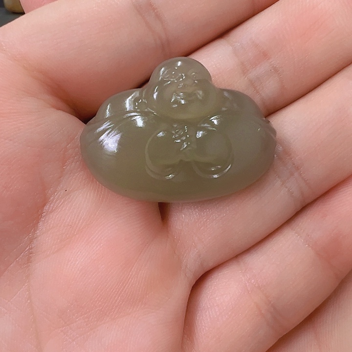 和田玉未镶嵌吊坠(不含链)鑫*